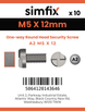 Simfix product label - SECF05012-D