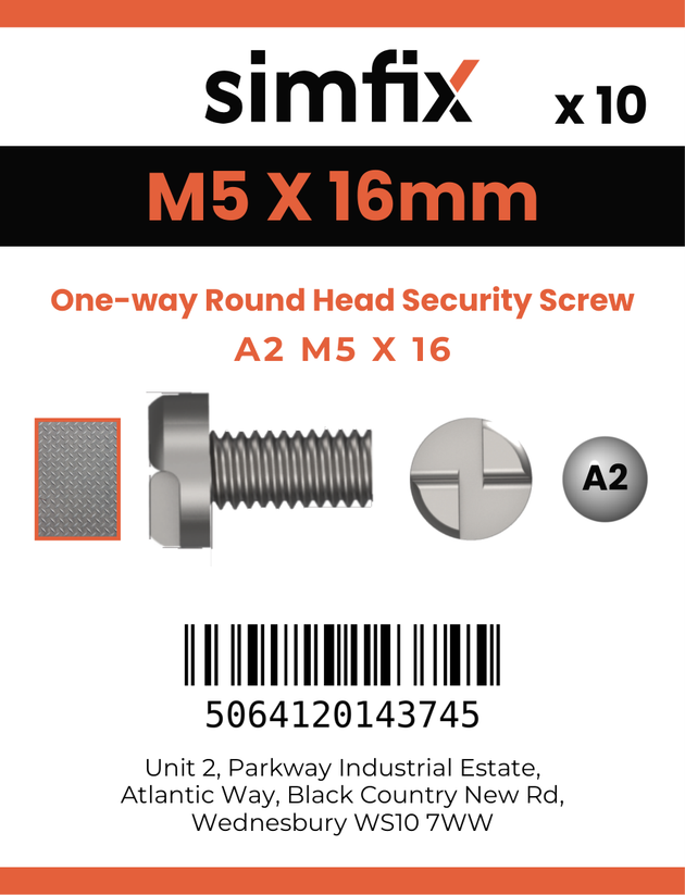Simfix product label - SECF05016-D