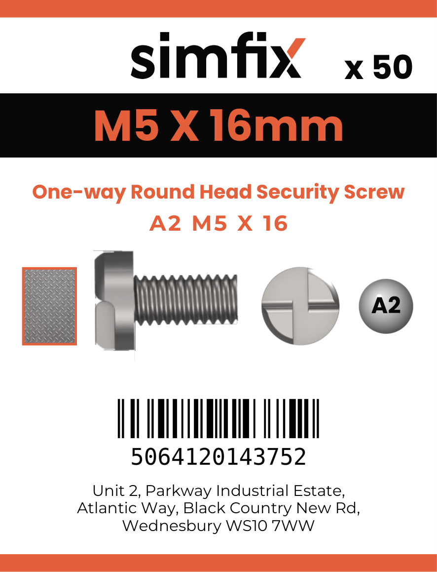 Simfix product label - SECF05016-T