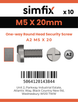 Simfix product label - SECF05020-D