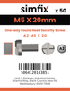 Simfix product label - SECF05020-T