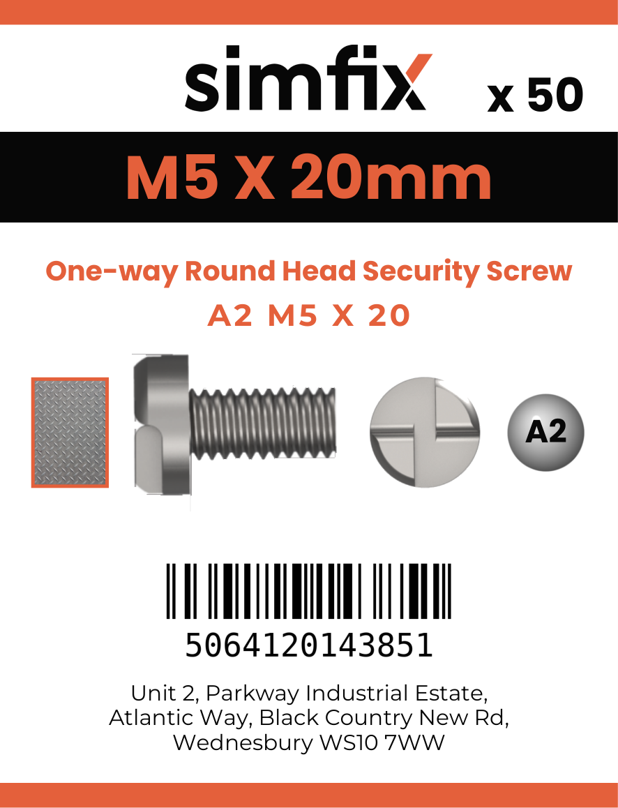 Simfix product label - SECF05020-T