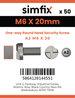 Simfix product label - SECF06020-T