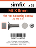 Simfix product label - SECF170506-D