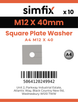 Simfix product label - SPWA4124005-D