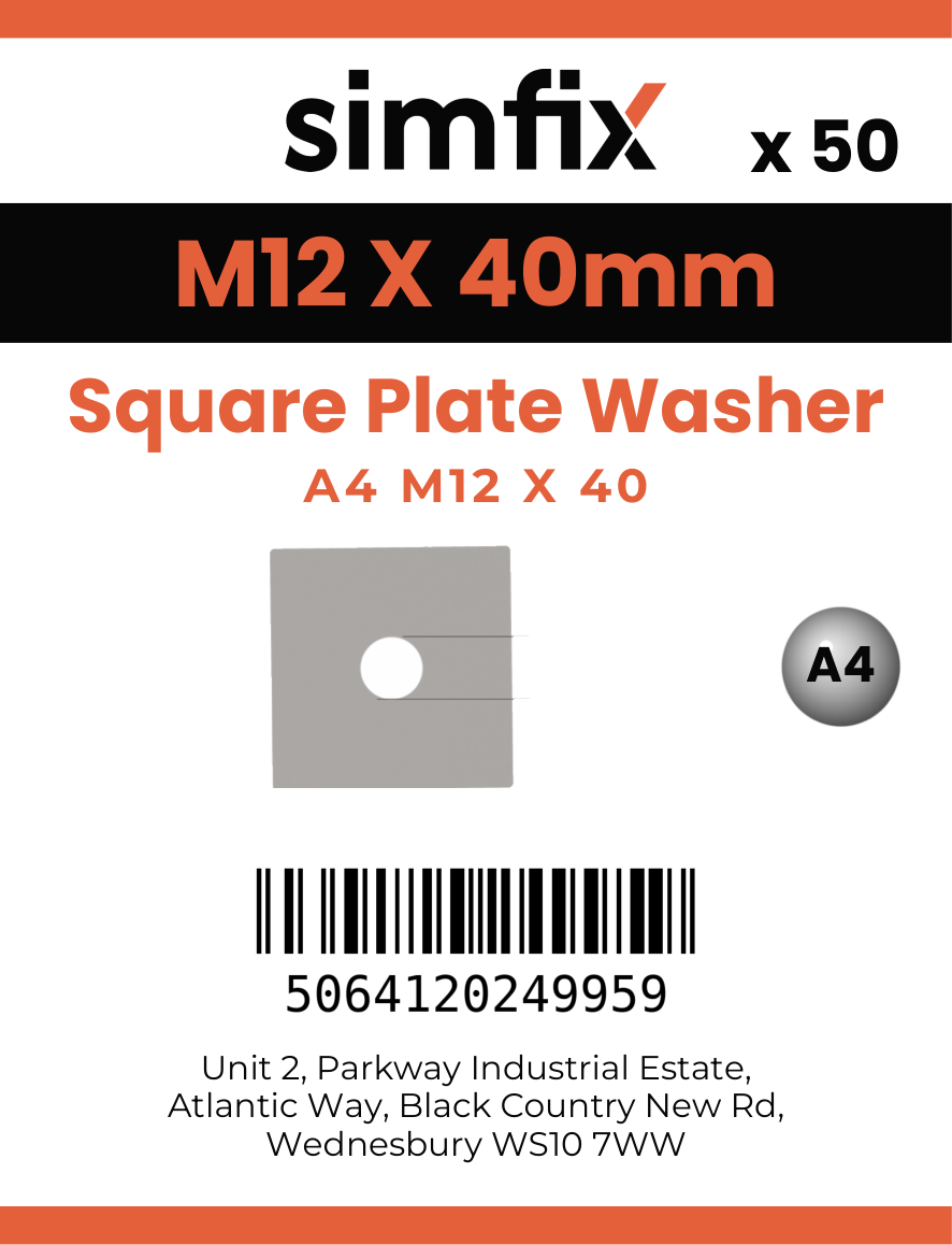 Simfix product label - SPWA4124005-T