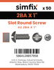 Simfix product label - SRBAA22025-T