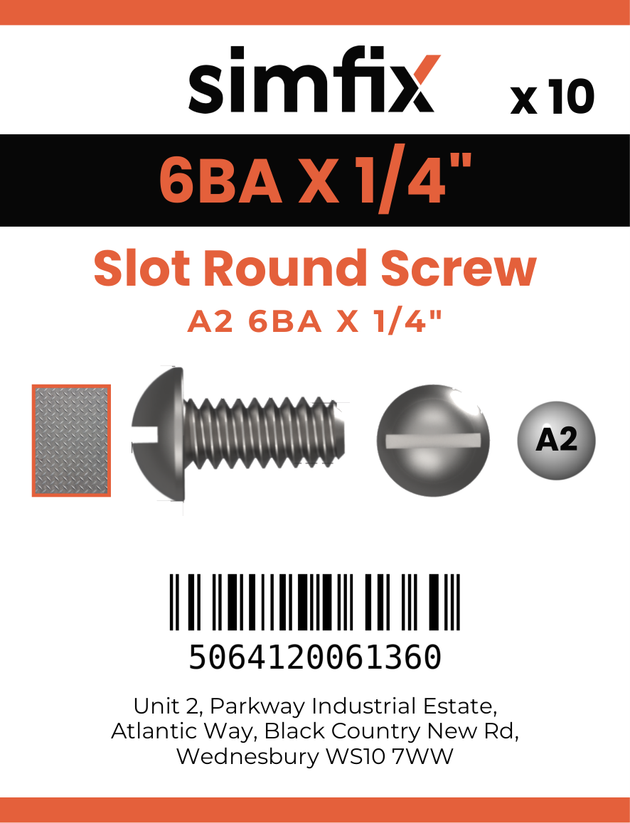 Simfix product label - SRBAA26006-D