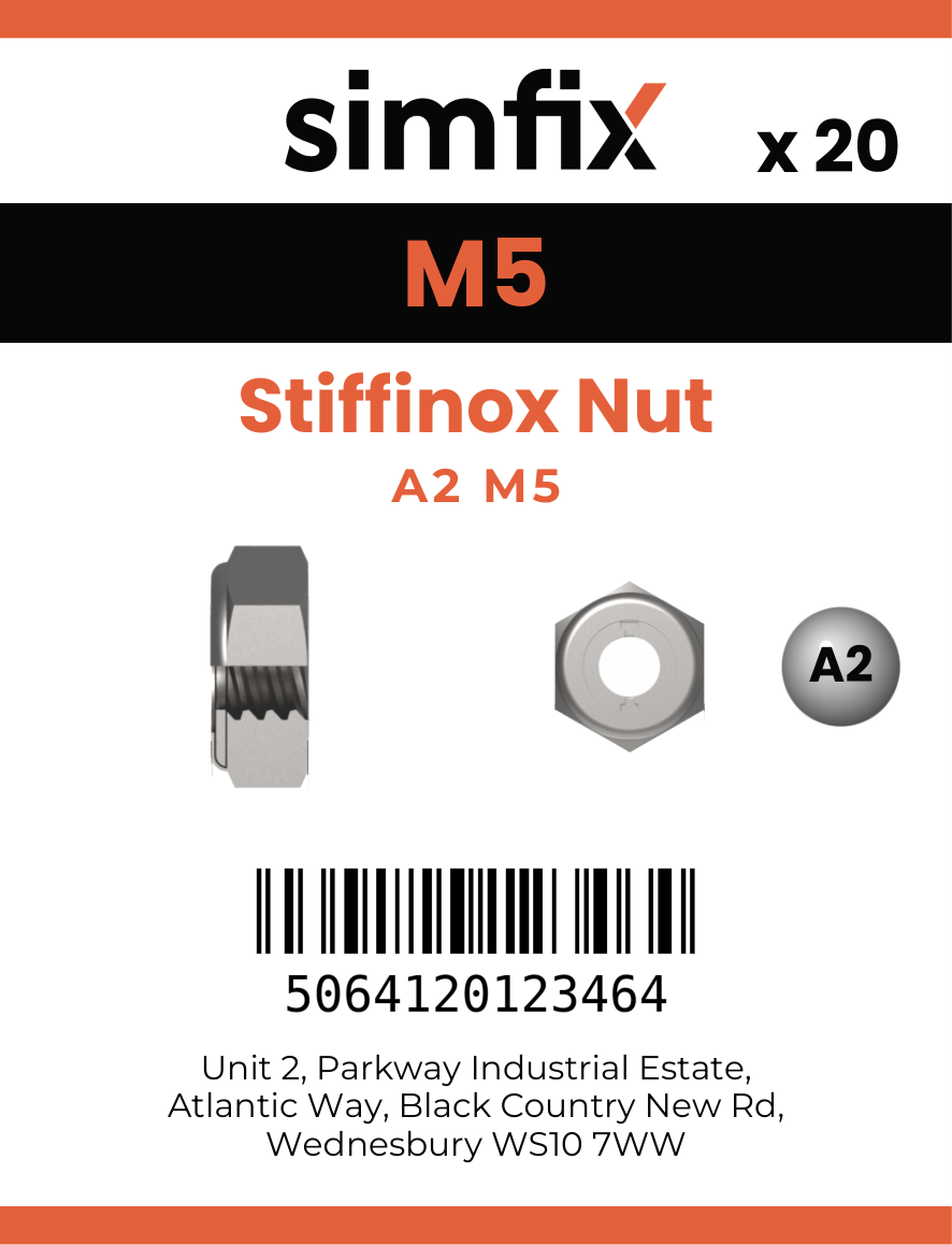 Simfix product label - STIFFA205-D