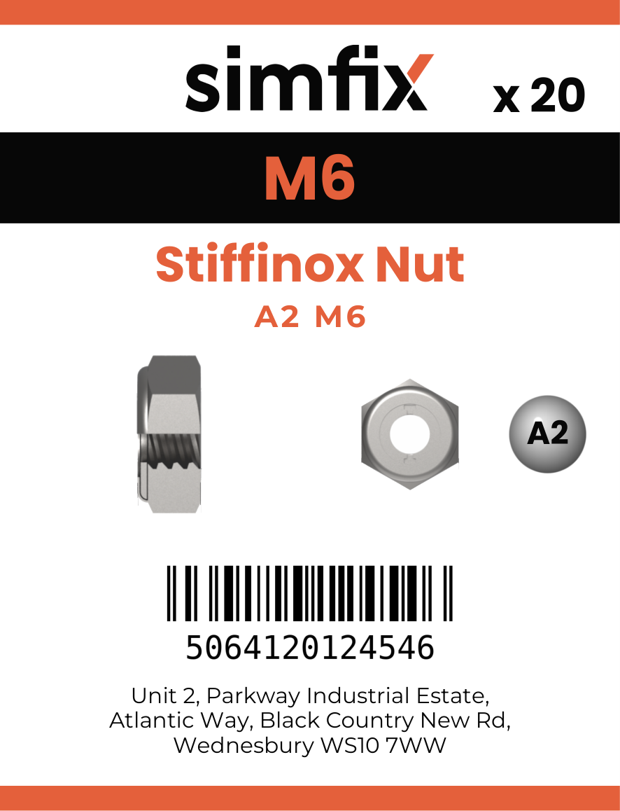 Simfix product label - STIFFA206-D