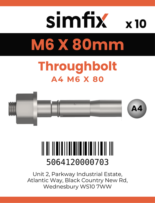 Simfix product label - TBA406080-D