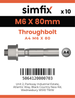 Simfix product label - TBA406080-D