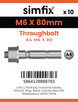 Simfix product label - TBA406080-D
