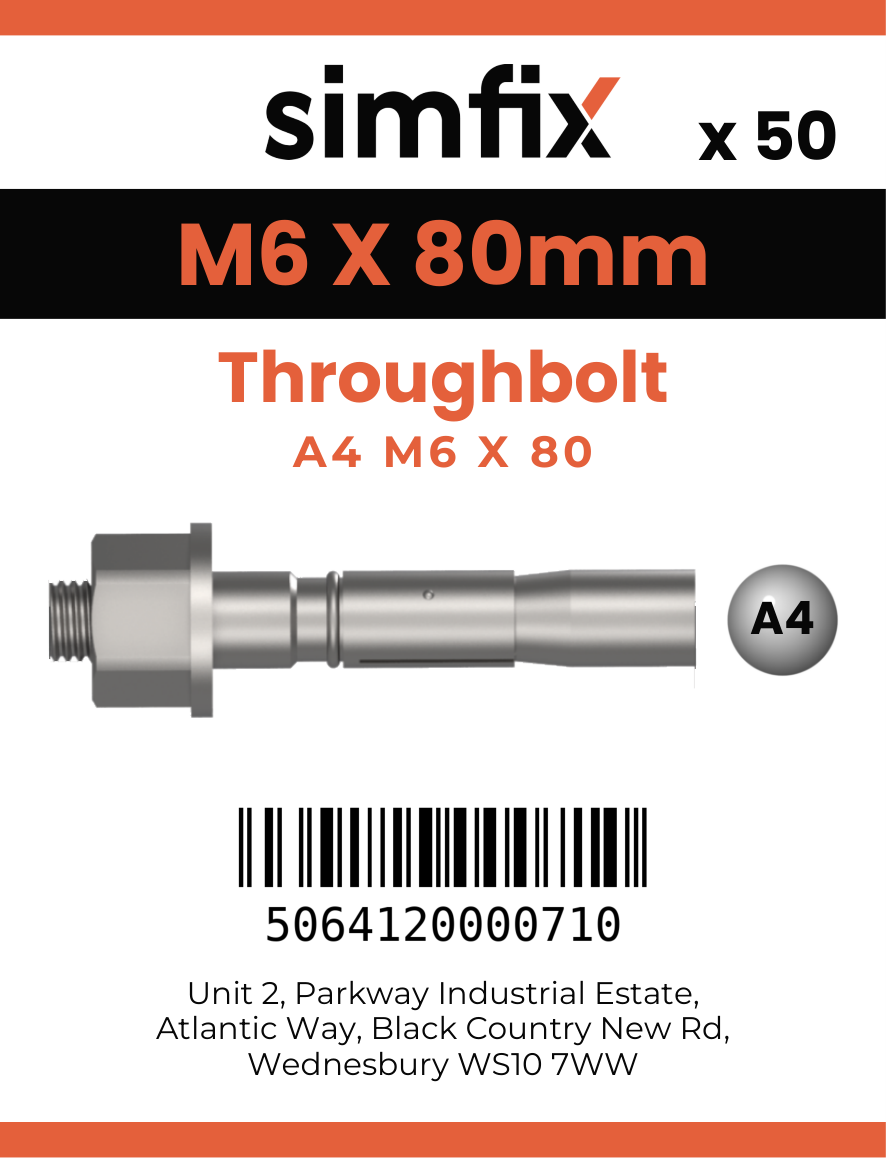 Simfix product label - TBA406080-T
