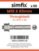 Simfix product label - TBA410060-T