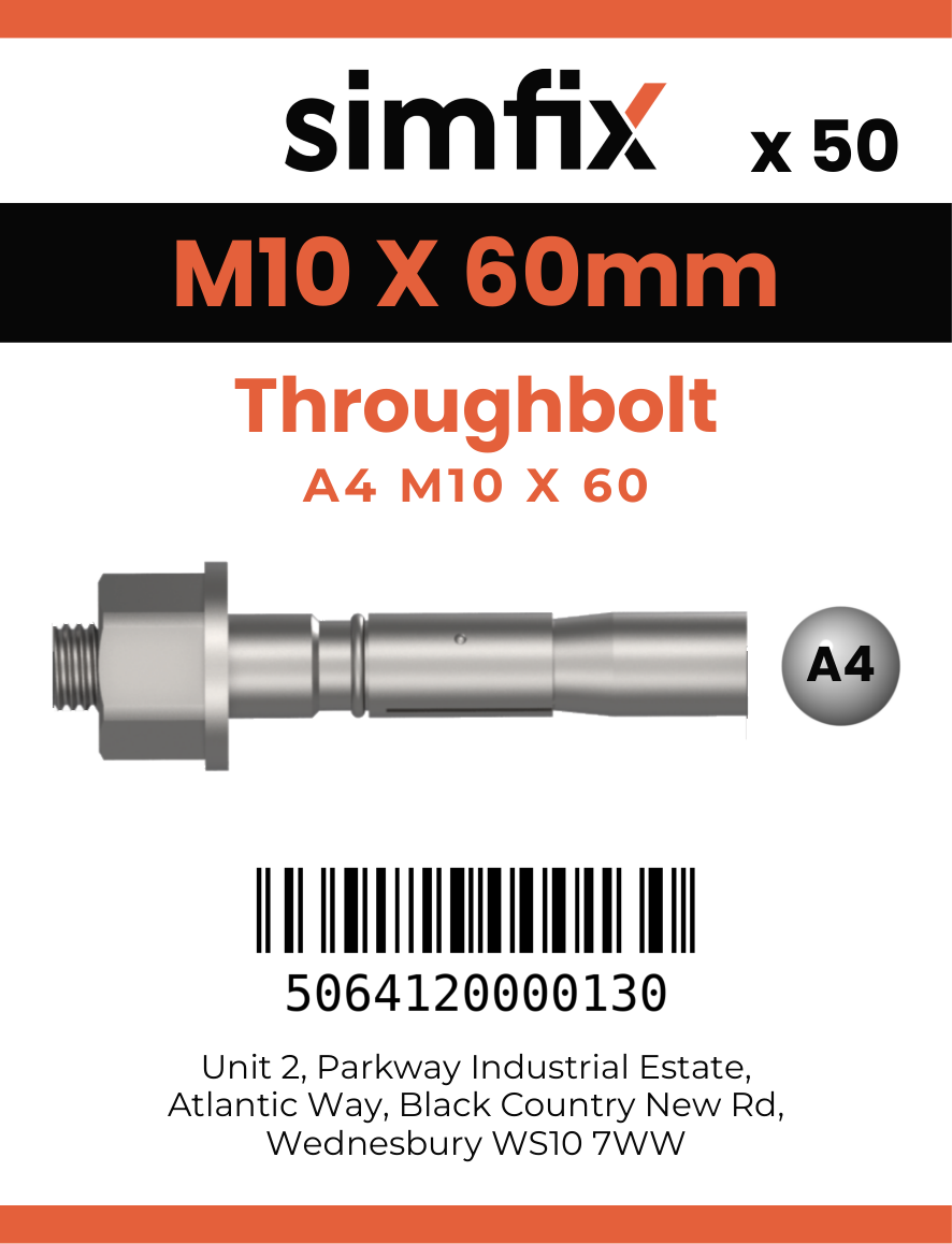 Simfix product label - TBA410060-T