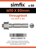 Simfix product label - TBA410080-T