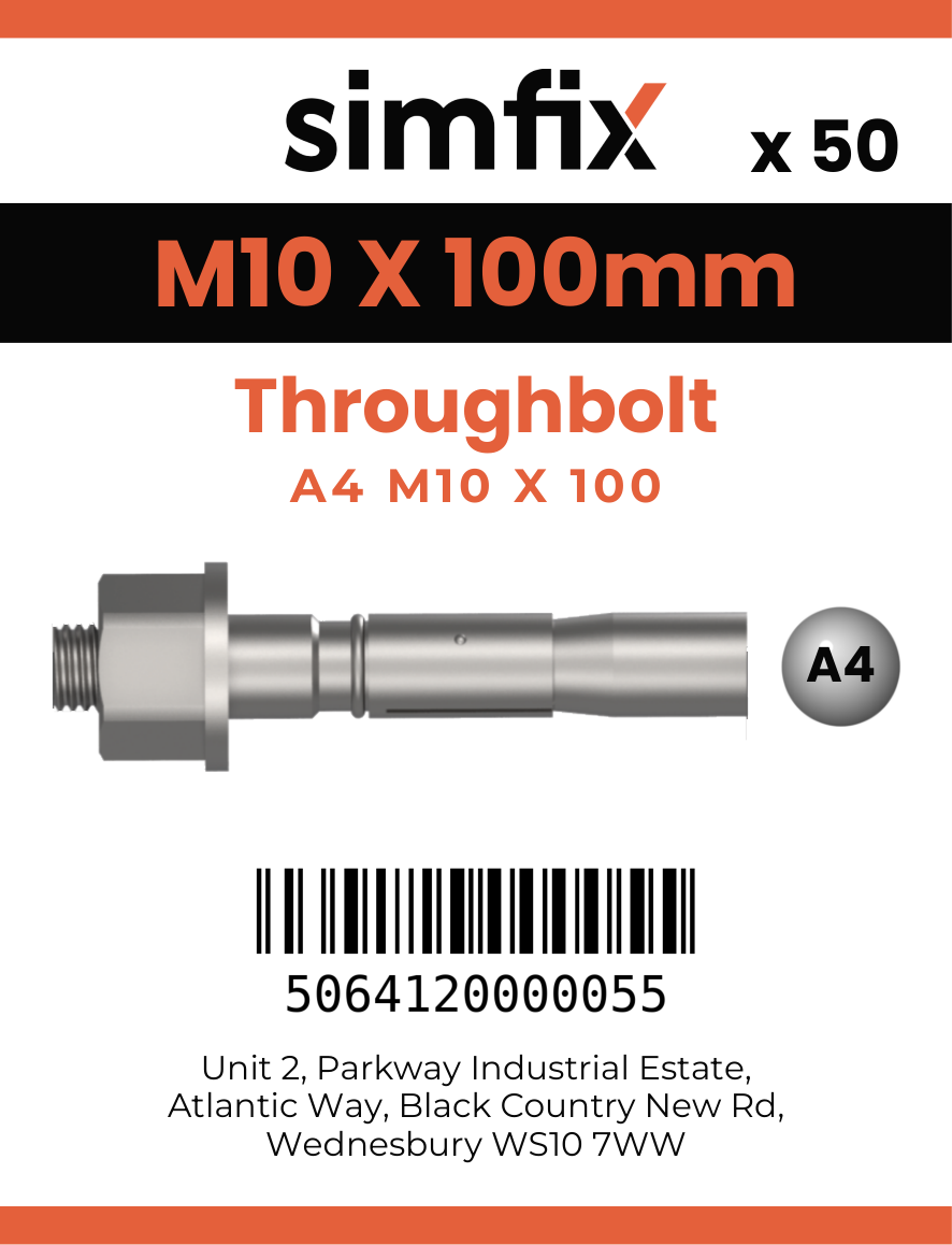 Simfix product label - TBA410100-T
