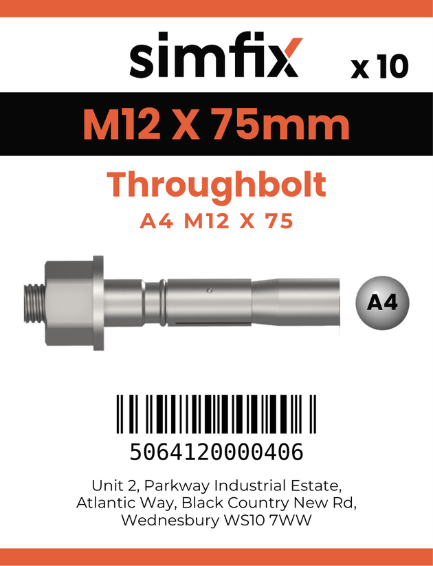 Simfix product label - TBA412075-D