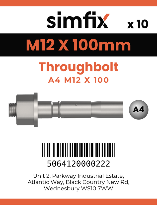 Simfix product label - TBA412100-D
