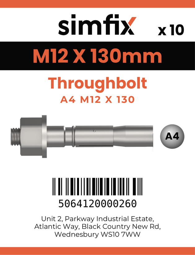 Simfix product label - TBA412130-D
