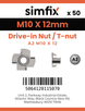 Simfix product label - TNA21012-T