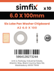 Simfix product label - WTA260100-D