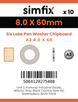 Simfix product label - WTA280060-D