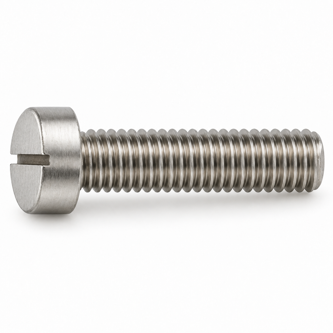 Slotted cheese head screw, BA thread, stainless steel