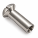 Slotted raised countersunk sleeve nut, stainless steel