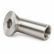 Socket countersunk head sleeve nut, stainless steel